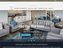 Tablet Screenshot of apartmentsateaglecreek.com